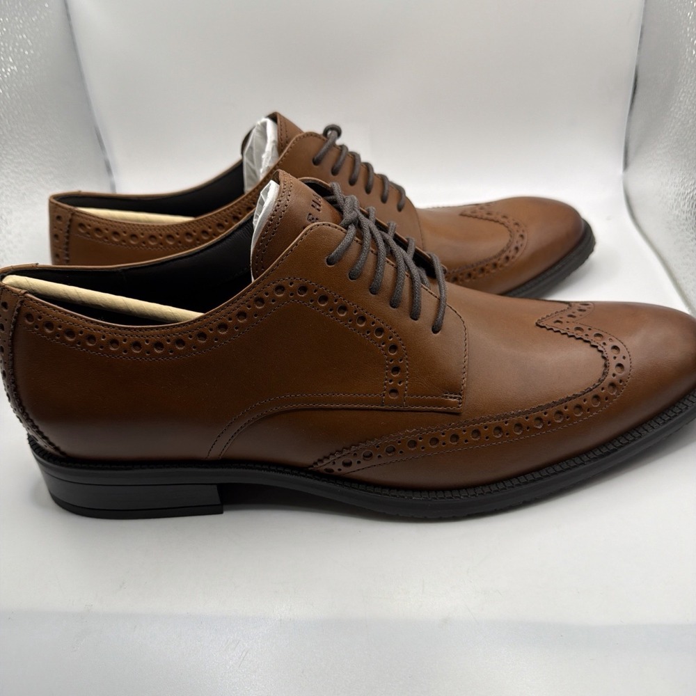 COLE HAAN Mens Dress Shoes 'Me Wing Oxford' Lace up C34598 Tan size 9 - Picture 6 of 15